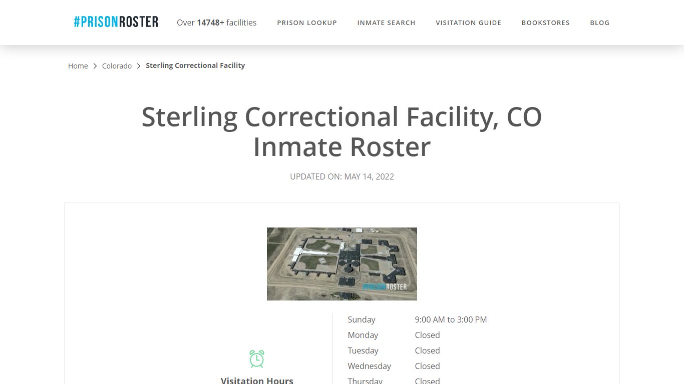 Sterling Correctional Facility, CO Inmate Roster